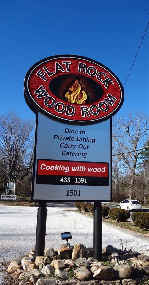 Flat rock wood room - Specialty Sandwiches & Burgers. Sides. Bulk to Go. The Flat Rock Wood Room is located in Hendersonville, NC at 1501 Greenville Highway. We're open …